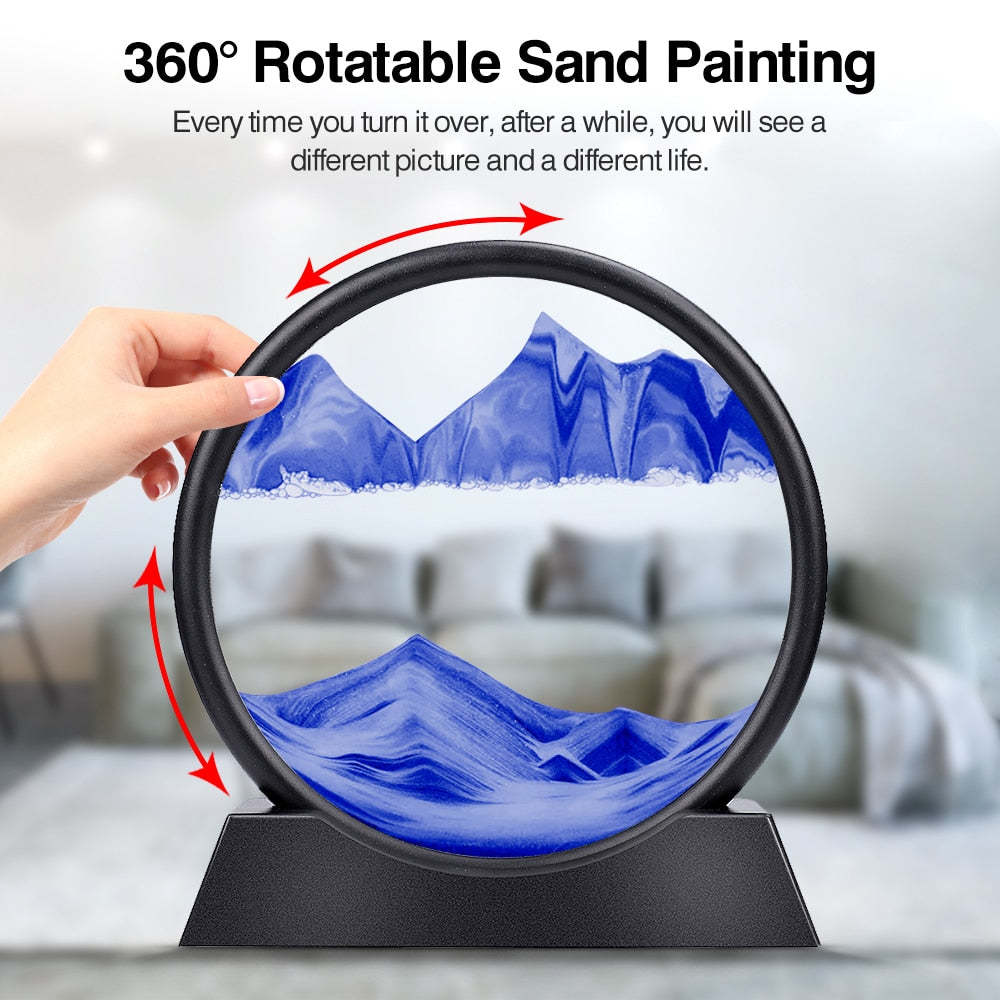 🔥Perfect gift-3D hourglass deep sea sand scene (let your mind empty and calm down)