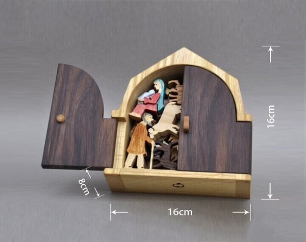 The Christmas Story Unique Nativity Set Wooden Nativity Scene