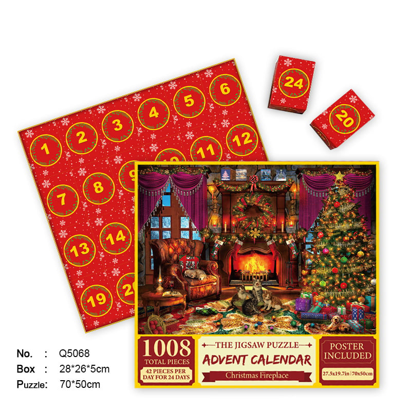 🎄Christmas Advent Calendar Jigsaw Puzzle 1000pcs🧩🎁(Buy 2 Free Shipping)