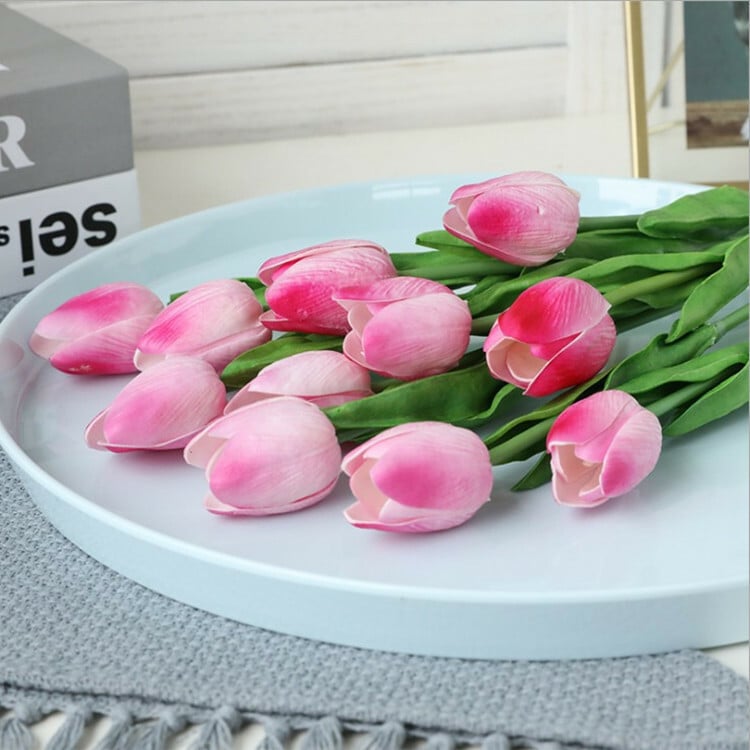 High Quality Artificial Latex Tulips(PCS 10)