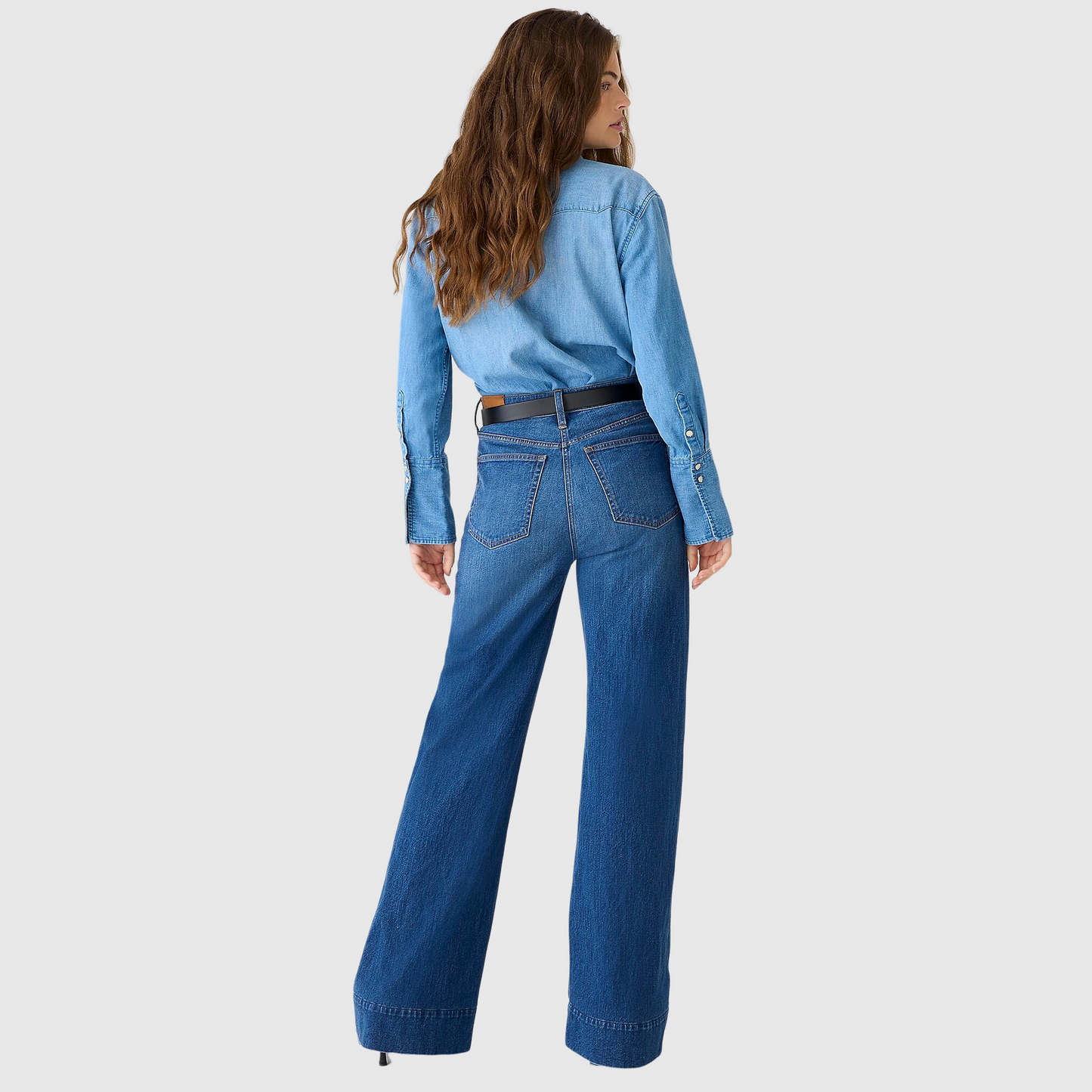 🎁This Week's Special Price $39.99💥Tall Wide Leg Denim Trouser
