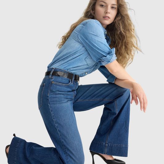 🎁This Week's Special Price $39.99💥Tall Wide Leg Denim Trouser
