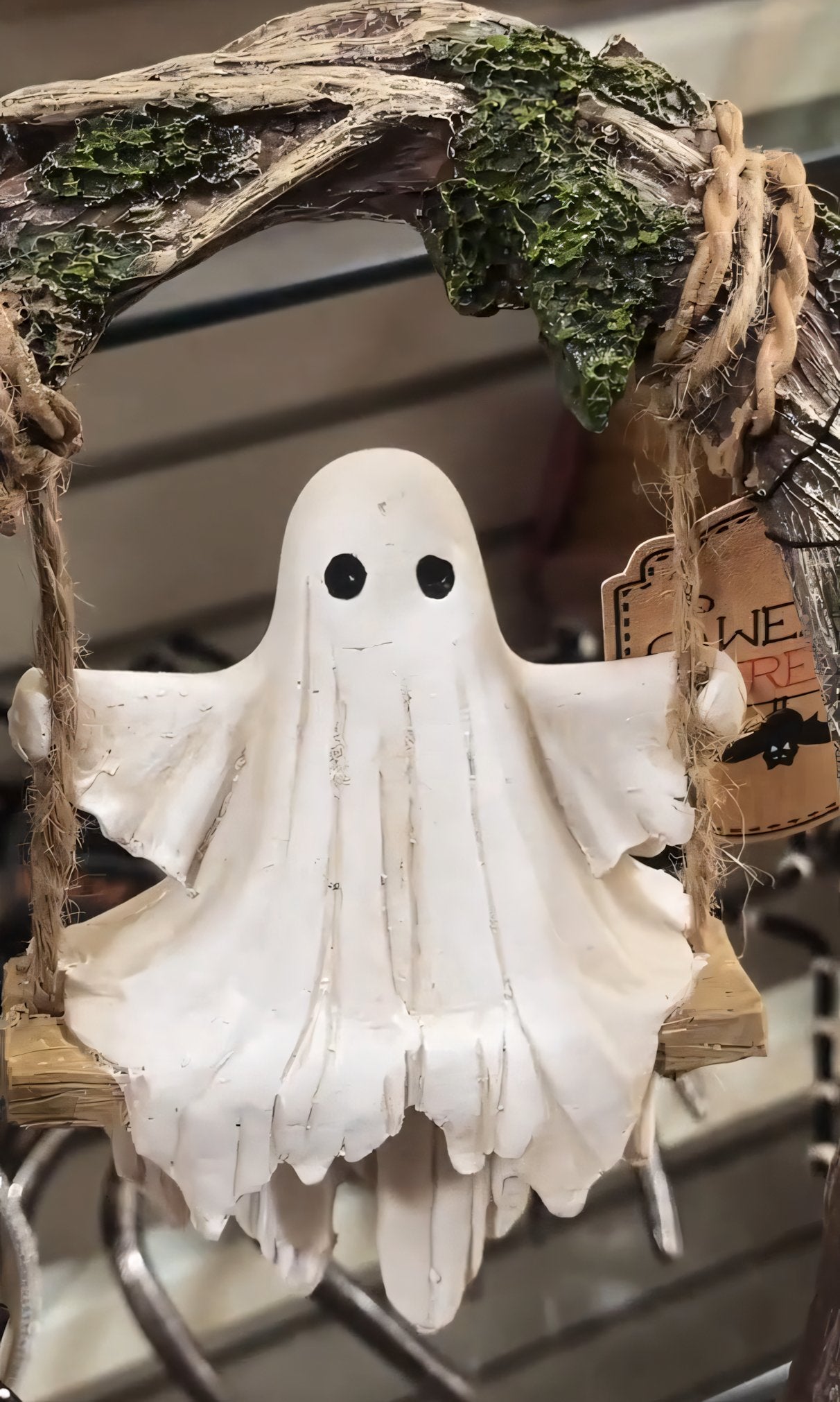 2025 Swinging Shadows: Ghost on a Tree Swing