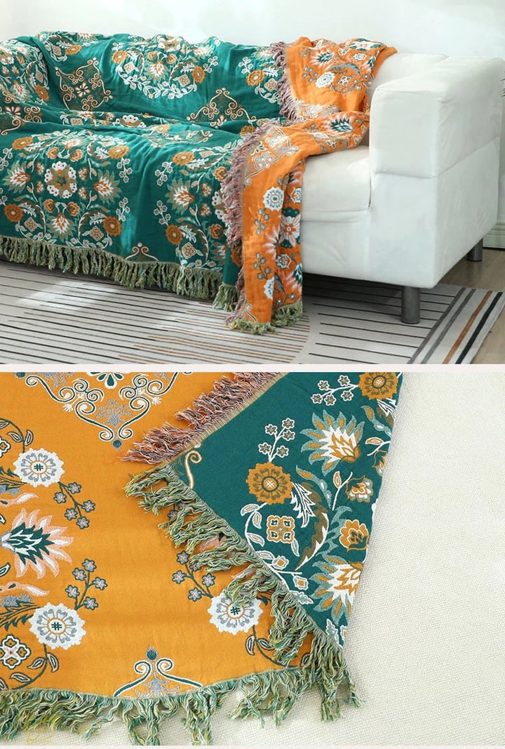 Cotton Queen Bedcover Sofa Blanket