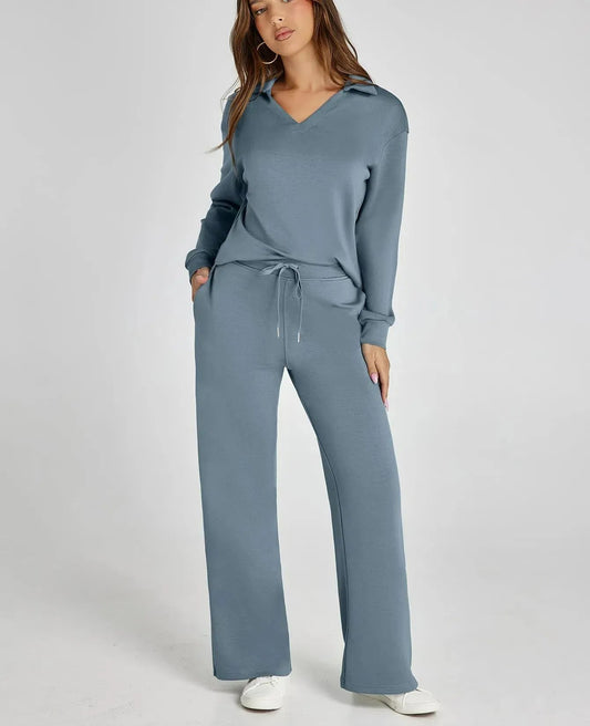 Women's 2 Piece Sets Outfits Casual Long Sleeve Sweatsuits Sets (🔥Same as in the video)