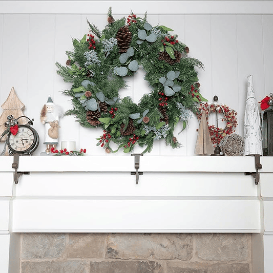 🎄Heavy duty 2-in-1 garland and stocking hangers