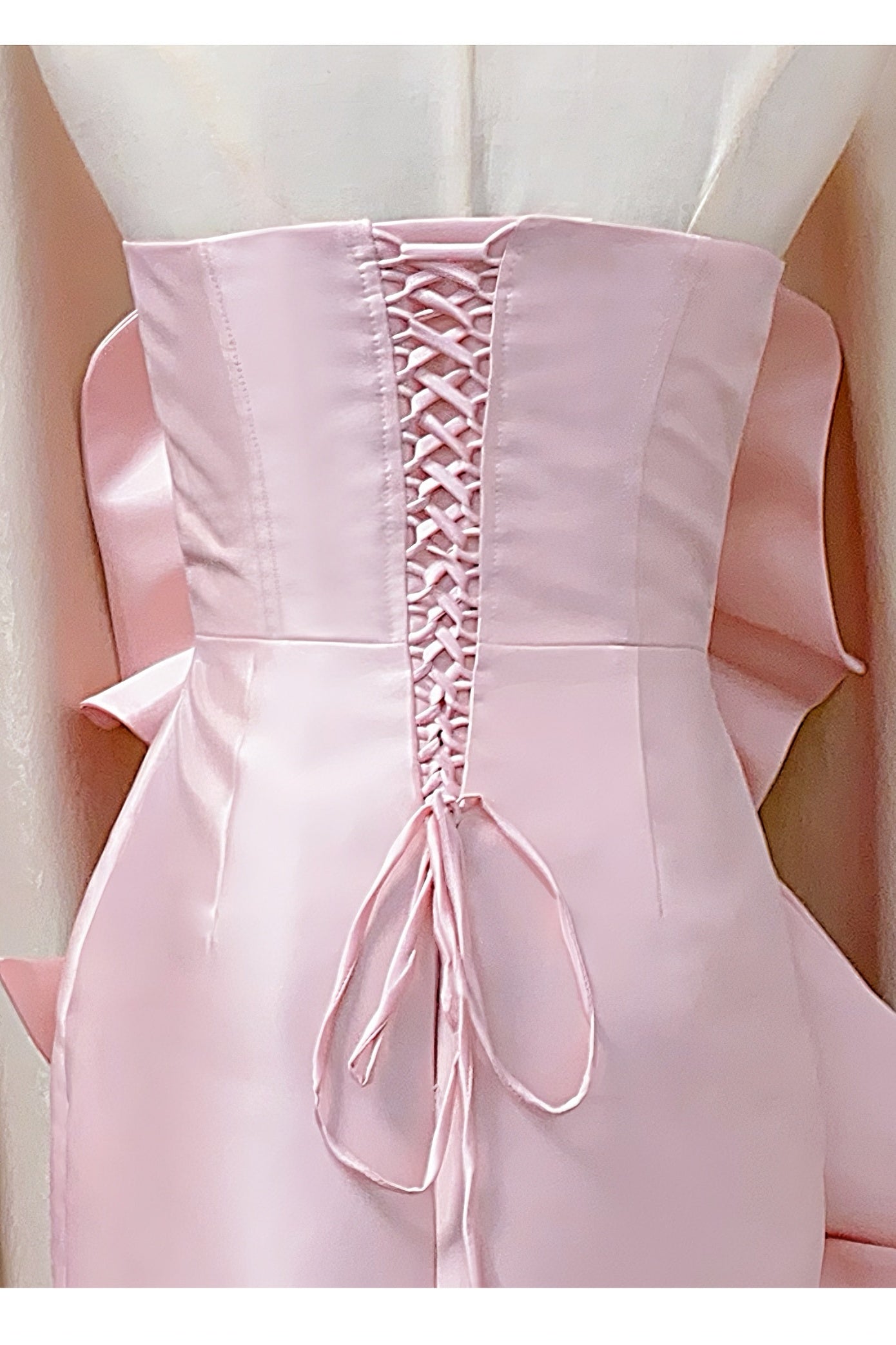 Sisakphoto™-Off-the-shoulder pink tube top evening dress