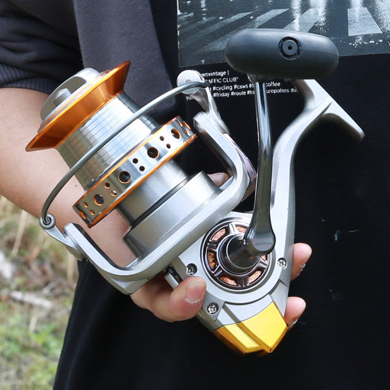 Upgrade Your Fishing Game with a Spinning Reel: Fish Wheel Coil Fixed Spool Gear Equipm