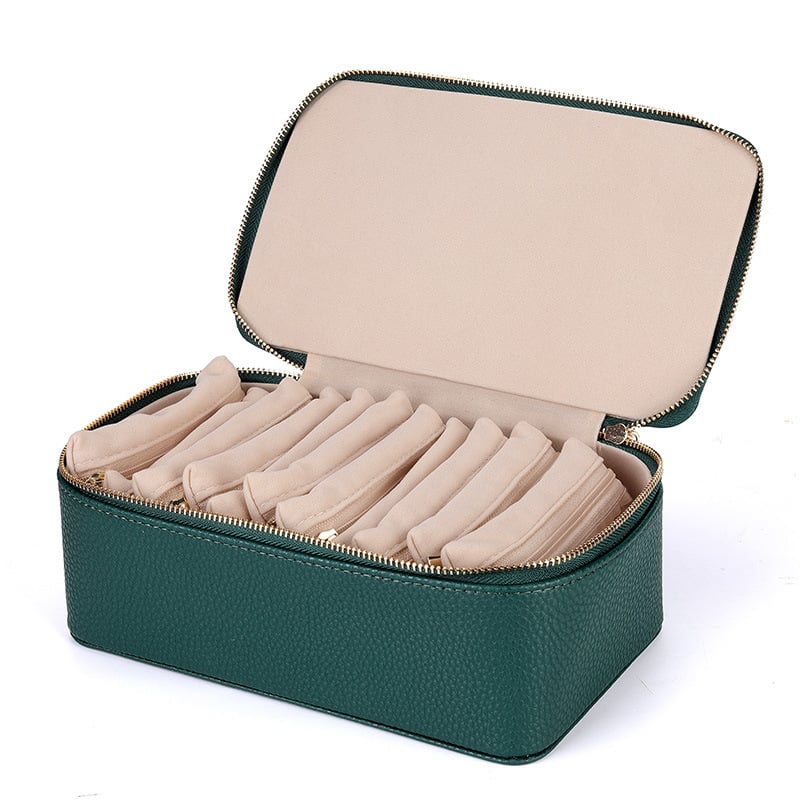 🎁 Portable Jewelry Box for Earrings Necklace Rings