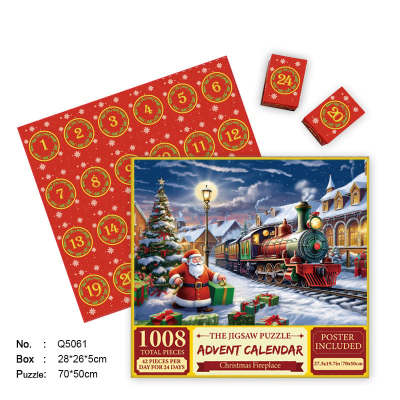 🎄Christmas Advent Calendar Jigsaw Puzzle 1000pcs🧩🎁(Buy 2 Free Shipping)