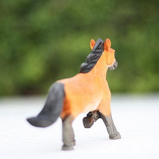 Horse Sculpted Hand-Painted Animal Wood Figure